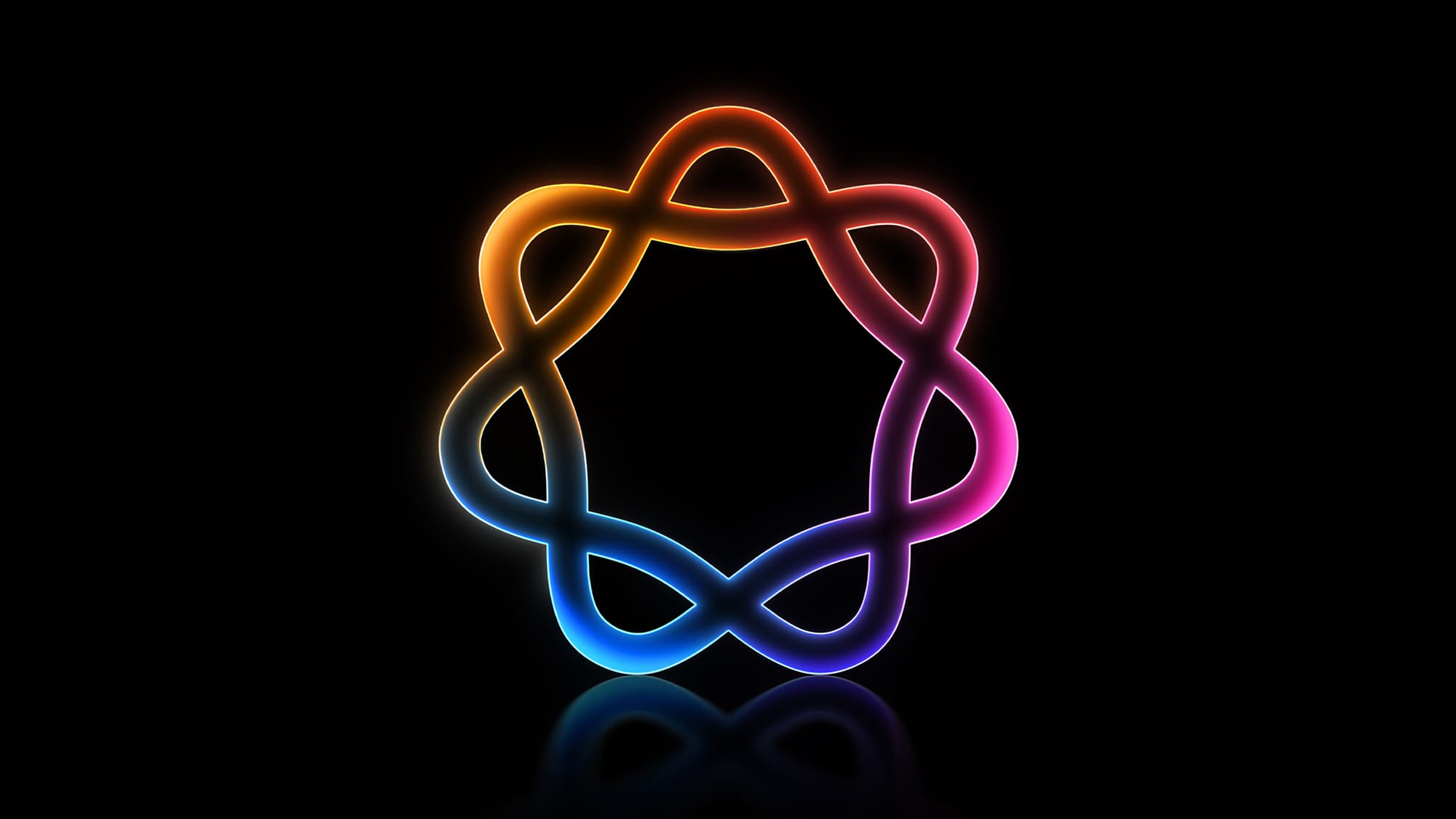 The Apple Intelligence logo with rainbow colors
