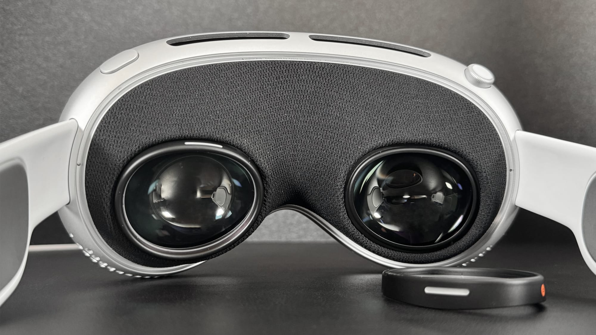 Apple Vision Pro with the light shield padding removed