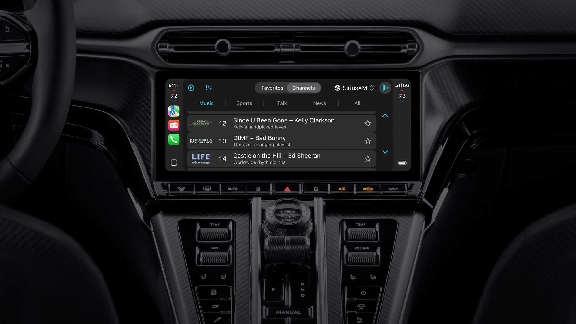 An Apple PR image of CarPlay Ultra