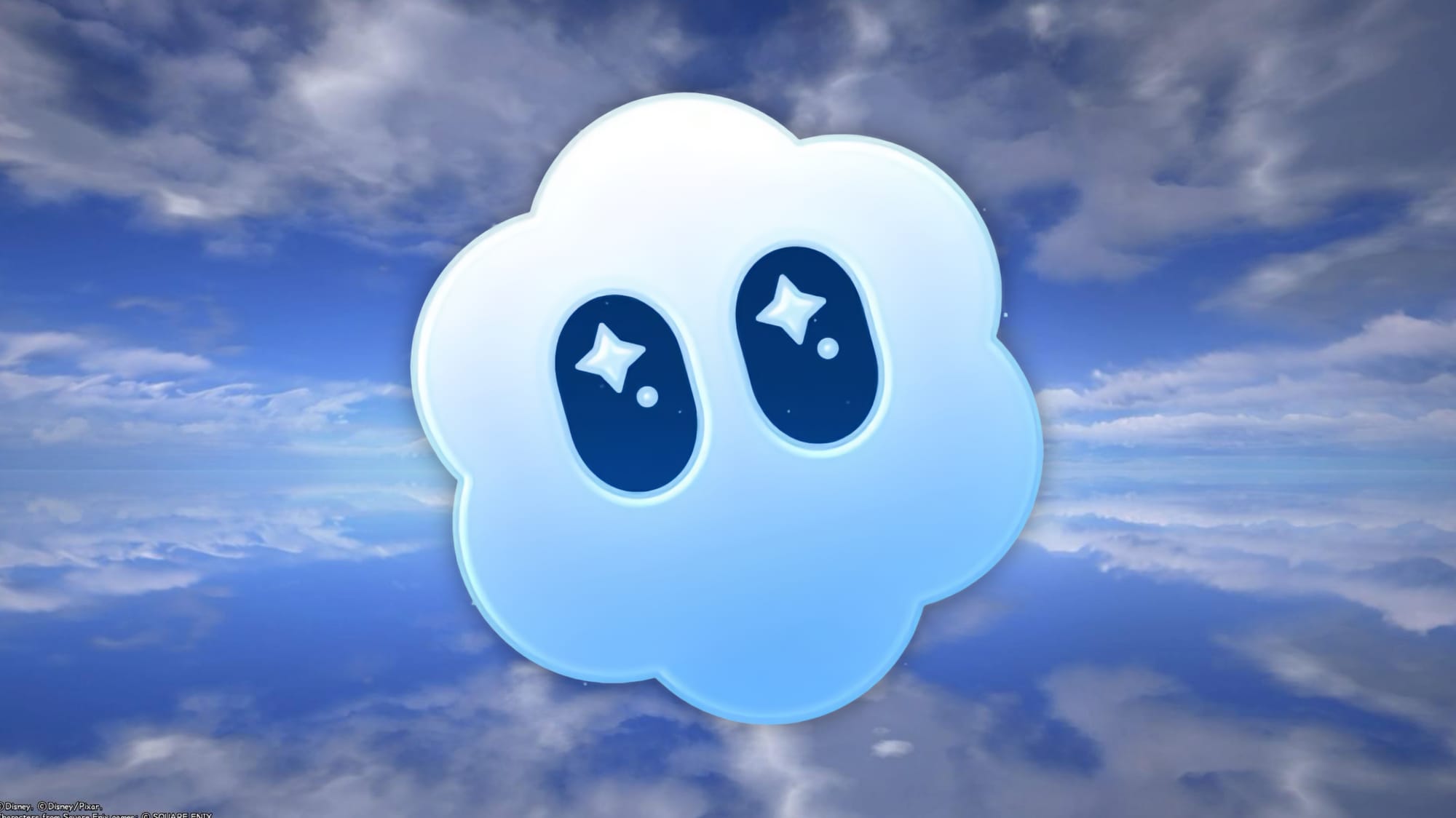The Sora app icon shown in the Kingdom Hearts world called the Final World, essentially an afterlife of sky and clouds